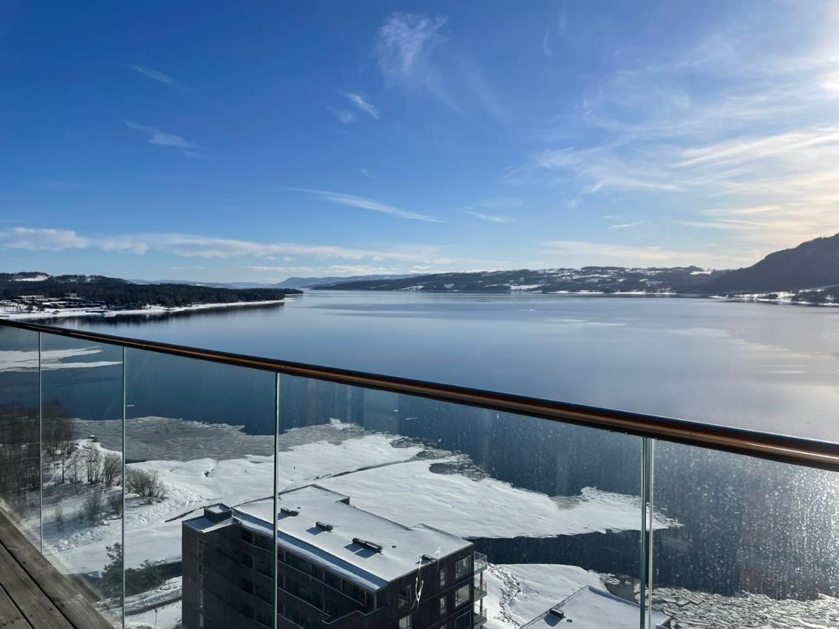 Mjos Tower Suite - Lovely Lake View Brumunddal エクステリア 写真