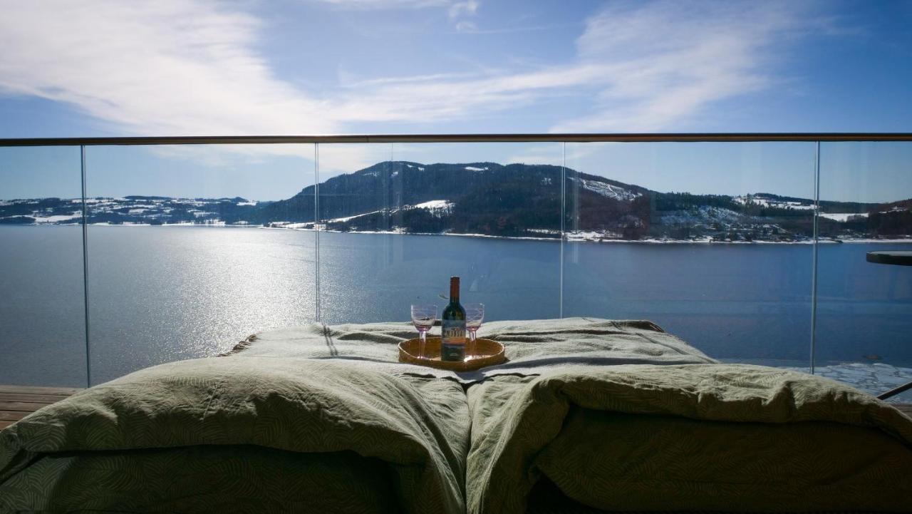 Mjos Tower Suite - Lovely Lake View Brumunddal エクステリア 写真
